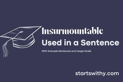 insurmountable in a sentence|insurmountable unsurmountable.